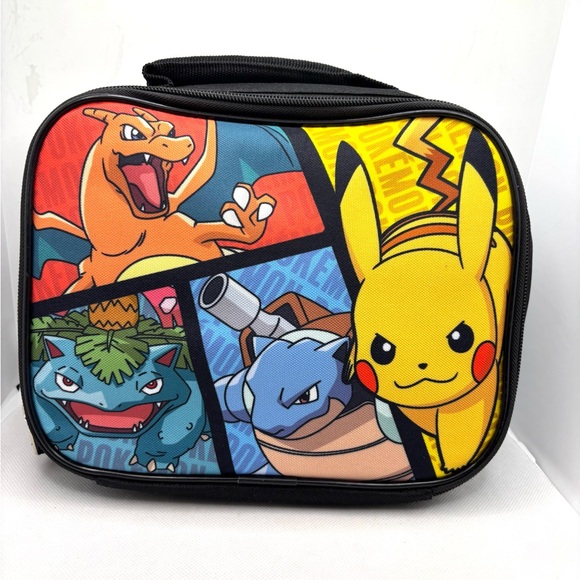 Bioworld 2019 Pokemon Trading Card Game Lunchbox; Pikachu, Charizard, Blastoise - Picture 8 of 11